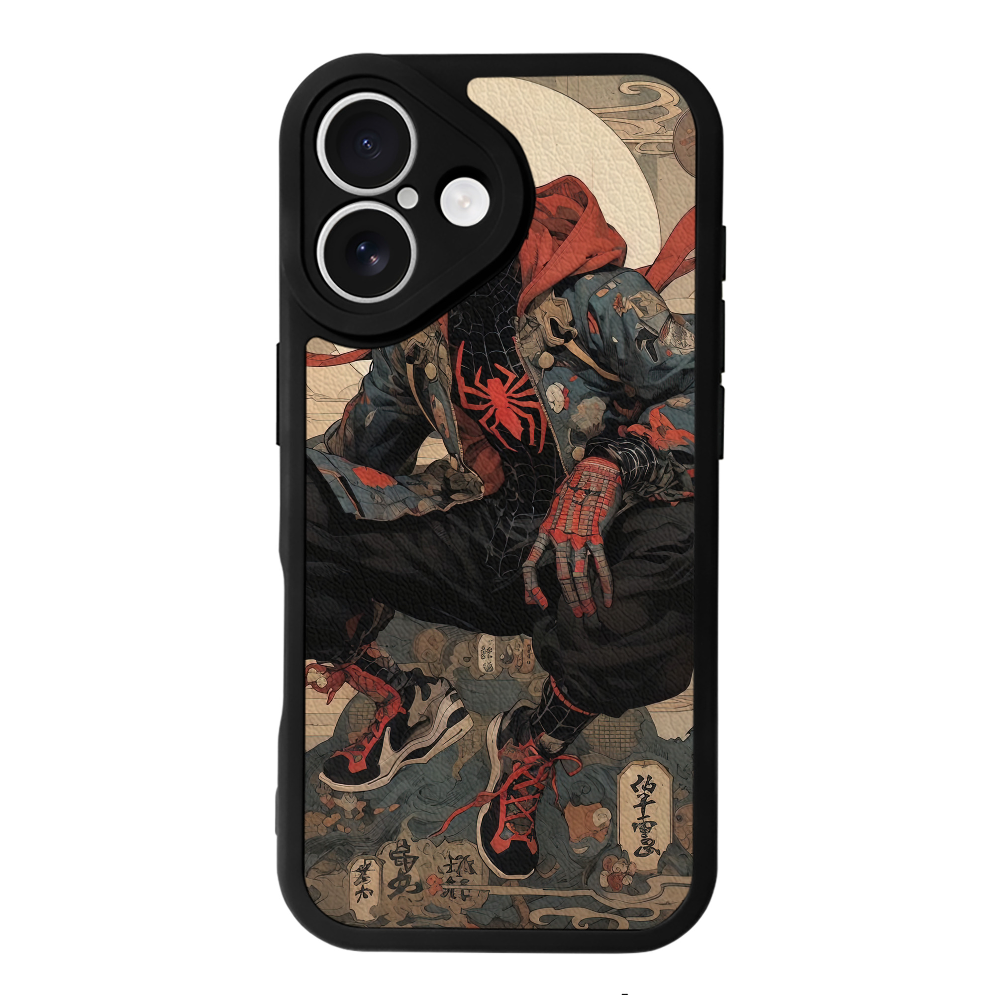 Spider Man スパイダーマン 【iPhone 16シリーズ対応】シリコンスマホケース（レザー調） 材質：シリコン